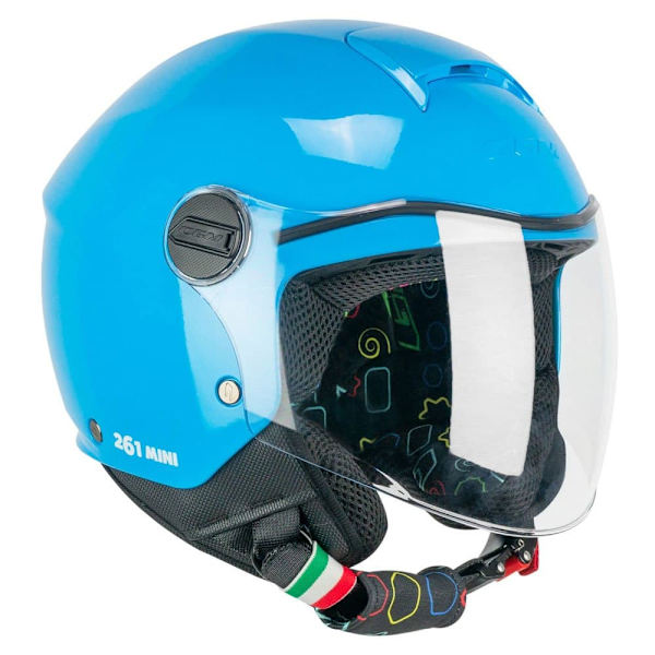 Cgm 261a Mini Mono Junior Åben Hjelm Blå M