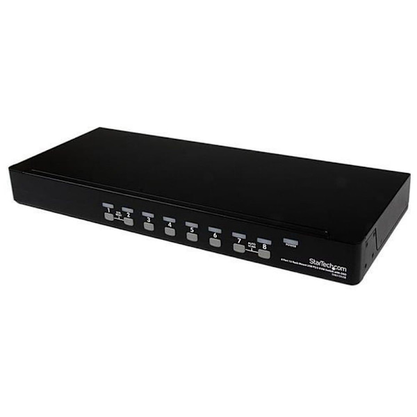 Startech Switch Kvm 8x Vga Usb 1u Ps/2 Svart