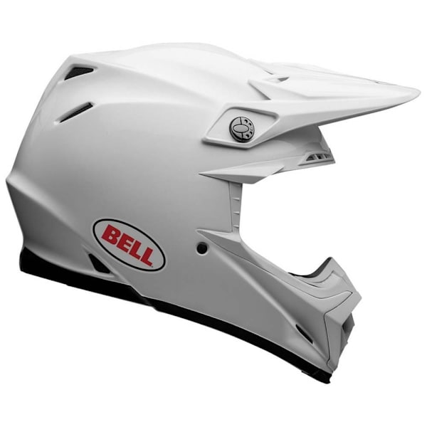 Bell Moto Motocross Hjelm Moto-9s Flex Solid Hvid M