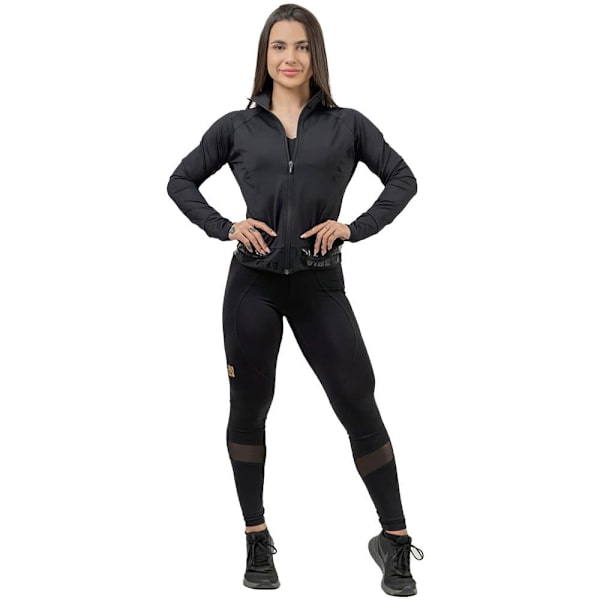 Nebbia Jacka Zip-up Intense Warm-up Svart XS Kvinna