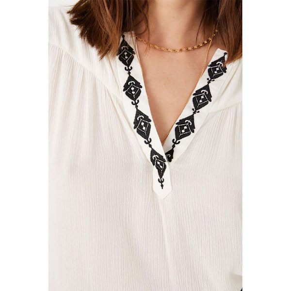 Garcia Langærmet Bluse N40233 Beige S Kvinde