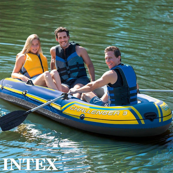 Intex Gummibåd Challenger 3 Blå 3 Places