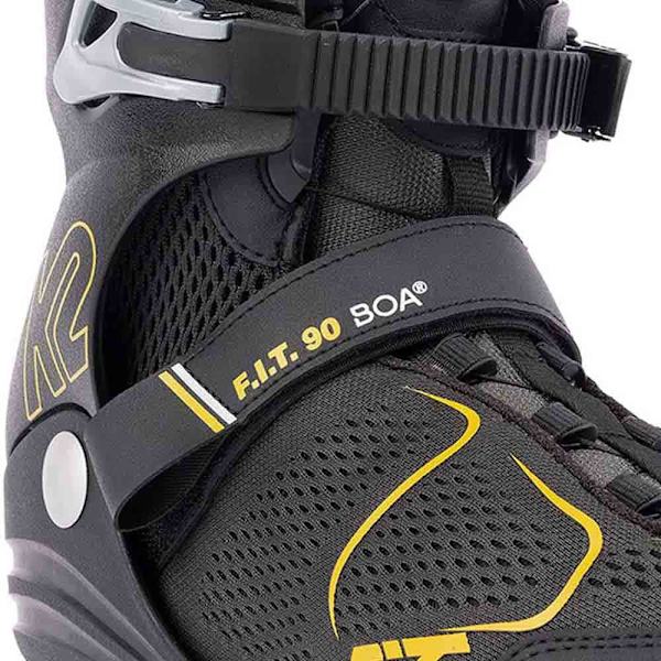 K2 Skate Inline Skøjter F.i.t. 90 Boa Sort EU 43 1/2