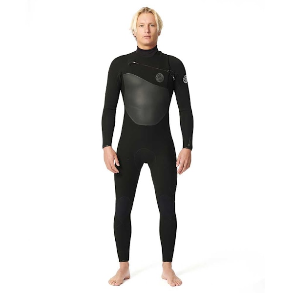 Rip Curl Langærmet Neoprendragt Med Brystlynlås Flashbomb 4/3 Mm Sort XS