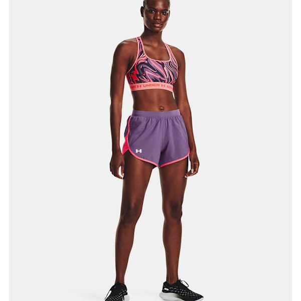 Under Armour Shortsit Fly By Elite 3´´ Violetti XL Nainen
