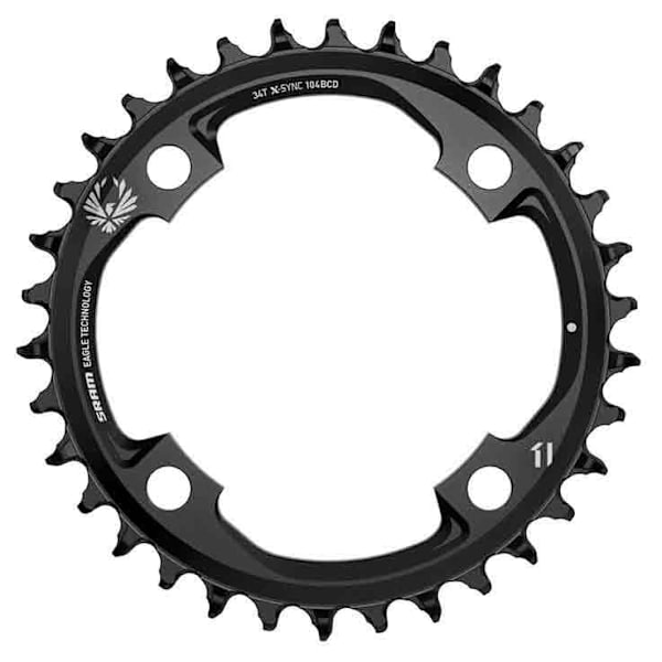 Sram Kæderring X-sync 104 Bcd Sort 34t
