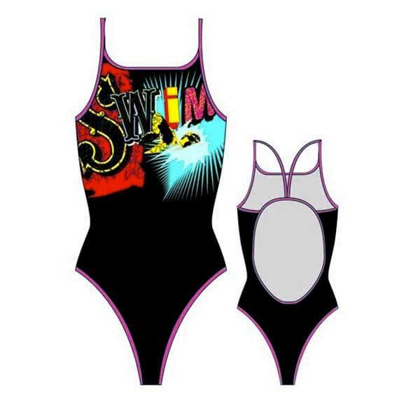 Turbo Badedragt The Swim Sort 3XL Kvinde
