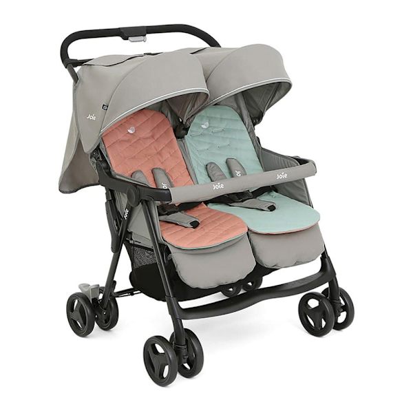 Joie Tvillingvagn Aire Silver