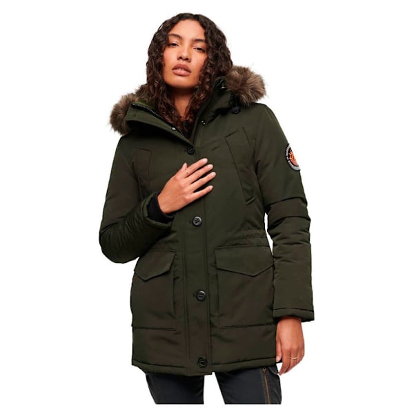 Superdry Parkas Everest Faux Fur Grönt S Kvinna