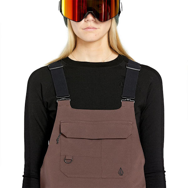 Volcom Creston 3d Stretch Bib Race Dräkt Röd S Kvinna