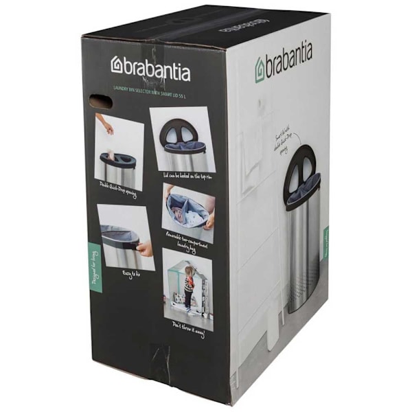 Brabantia Pyykkikori 304903 55l Hopeinen