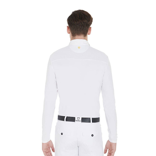Equestro Jersey Buttons Pikétröja Med Lång ärm Vit XS