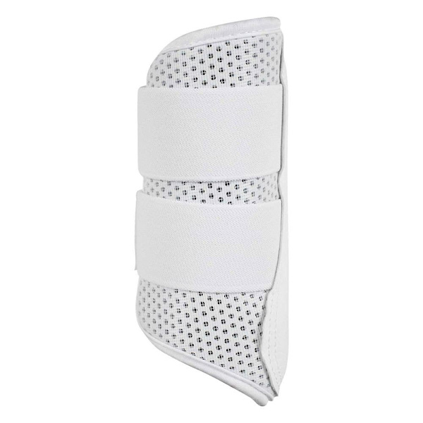 Acavallo Perforated Neoprene Double Velcro Jännekiinnikkeet Valkoinen XL