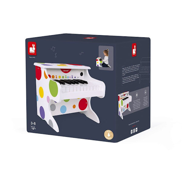 Janod Confetti My First Electronic Piano Flerfärgad 3-8 Years