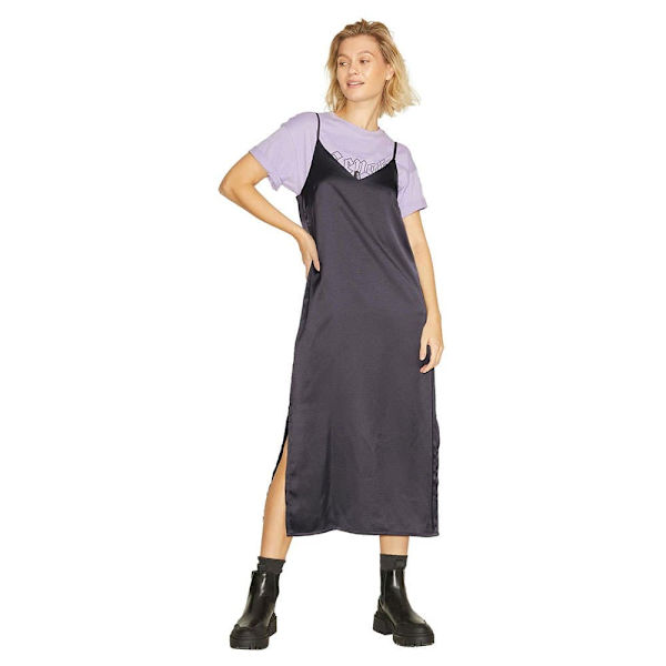 Jack & Jones Lang Kjole Uden ærmer Cleo Satin Sort M Kvinde