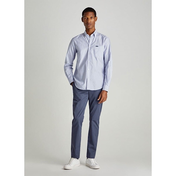 FaÇonnable Clb Bd Oxf New Pkt Skjorte Med Lange ærmer Blå 3XL Mand