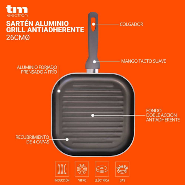 Tm Home Pande Grill 20 Cm Søvfarvet