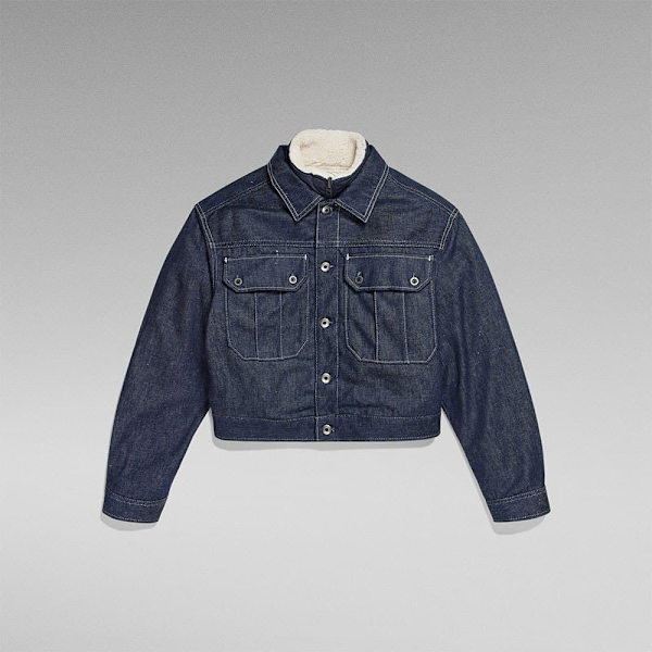 G-star Sherpa Detachable Liner Jeansjacka Blå XS Kvinna