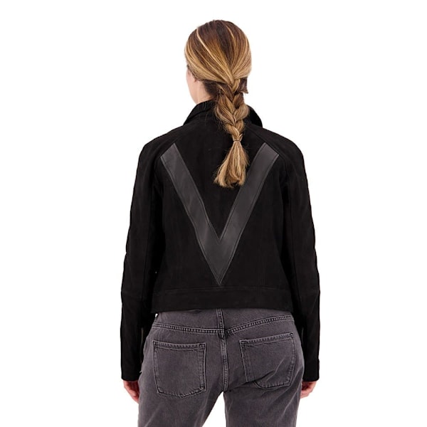 Superdry Jakke Gig Leather Sort L Kvinde