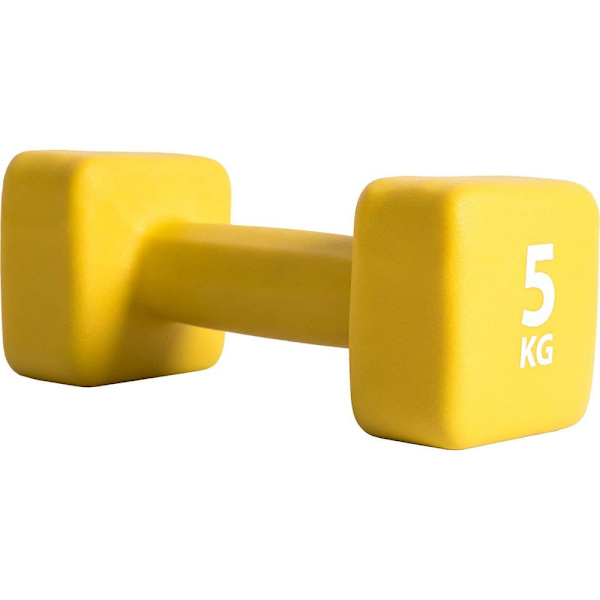 Pure2improve Neopreenipinnoitettu Käsipaino Yksikkö 5kg Keltainen 5 kg