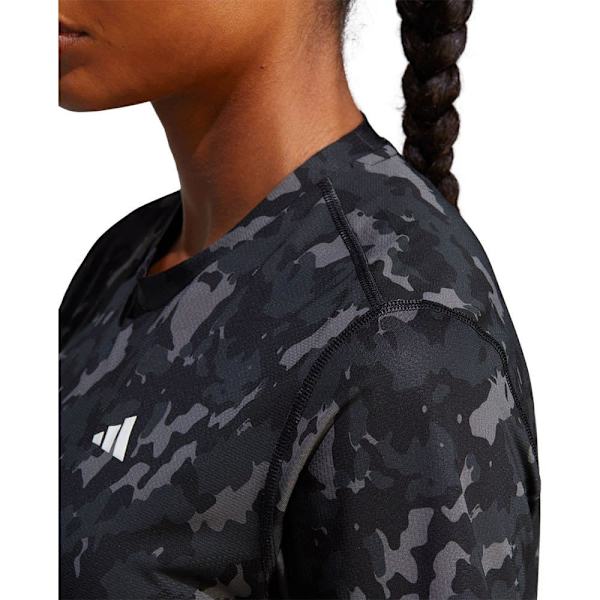 Adidas Kortærmet T-shirt Own The Run Aop Sort XS Kvinde