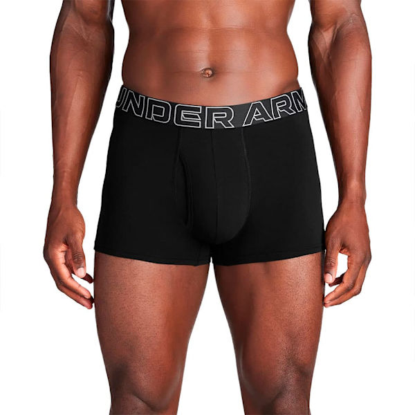 Under Armour Performance Cotton 3´´ Boxerit 3 Yksiköt Musta 2XL Mies