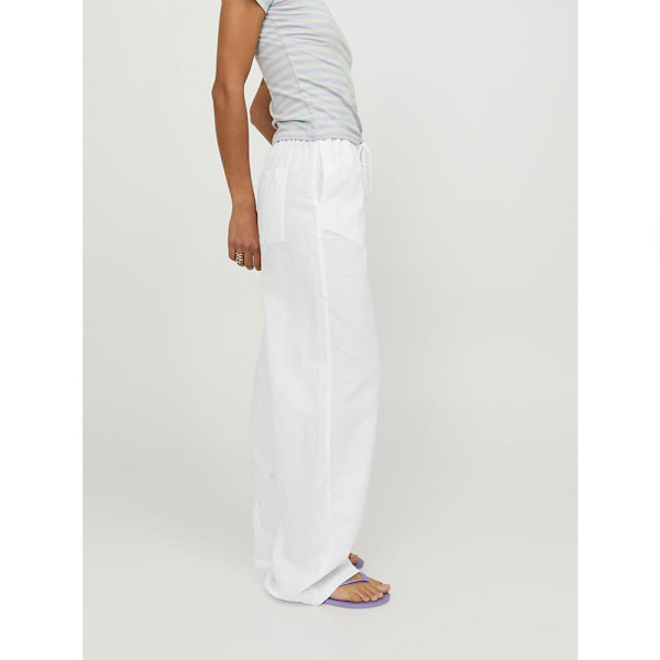 Jack & Jones Flora Linen Blend Jjxx Housut Valkoinen XS Nainen