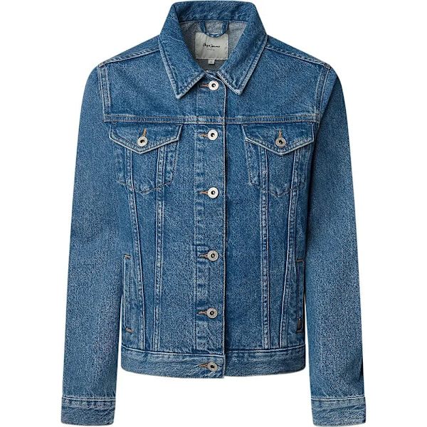 Pepe Jeans Regular Jeansjacka Blå M Kvinna