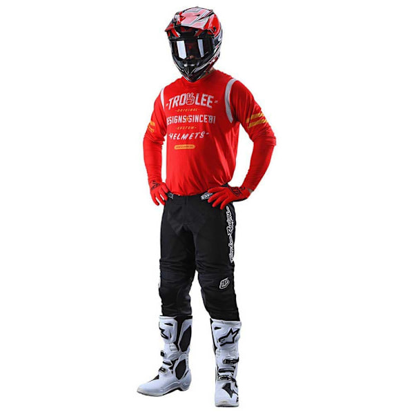 Troy Lee Designs Langærmet T-shirt Gp Air Roll Out Rød S Mand