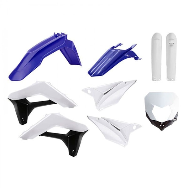 Polisport Full Enduro Kit W/fork Guards&mask Sherco Se-r/sef-r 17-20 Valkoinen,Sininen