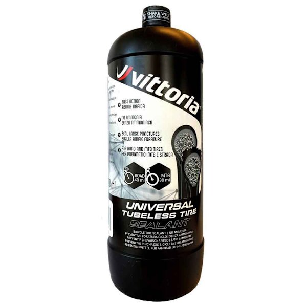 Vittoria Tiivisteaine Universal Tubeless 1000 Ml Musta