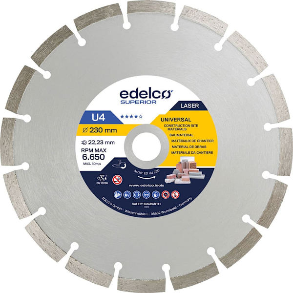 Edelco U4 Universal Konstruktionsskiven 350x22 Mm