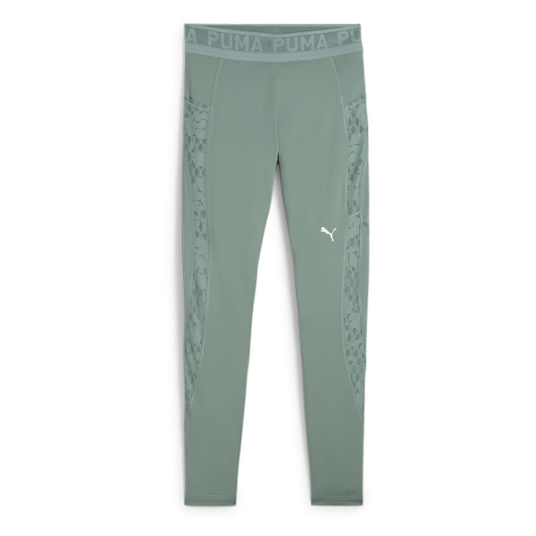Puma Lace Hög Midja 7/8 Leggings Grönt S Kvinna