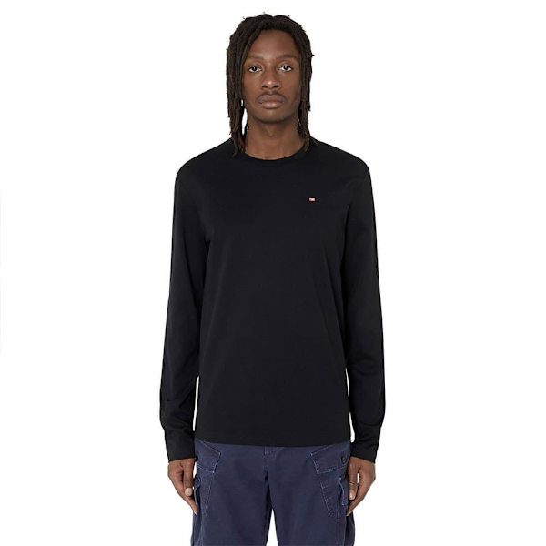 Diesel Langærmet T-shirt Diegor Microdiv Sort S Mand
