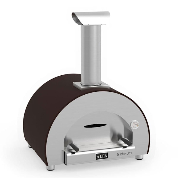 Alfa Forni Puu-uuni 5 Minuti Pizza Hopeinen