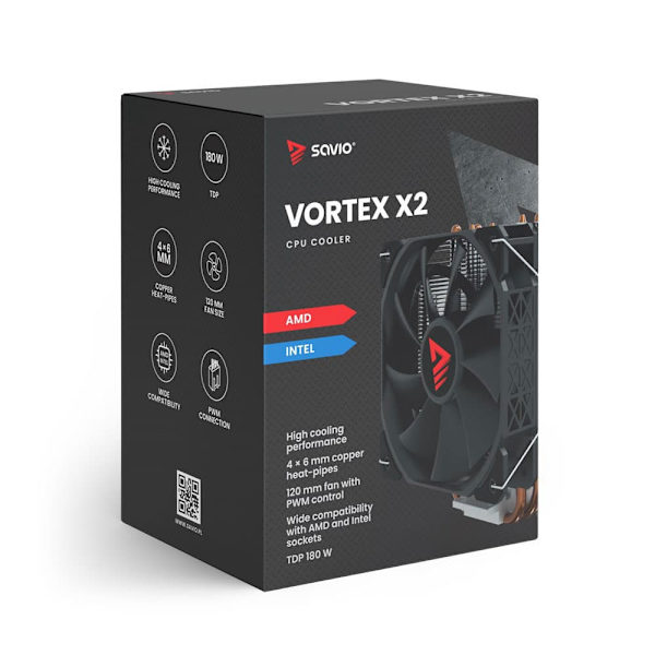 Savio Vortex X2 Cpu-fläkt