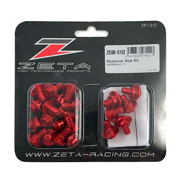 Zeta Päällystysruuvisarja Honda Crf 250 L 18-19 Ze88-5152 Punainen