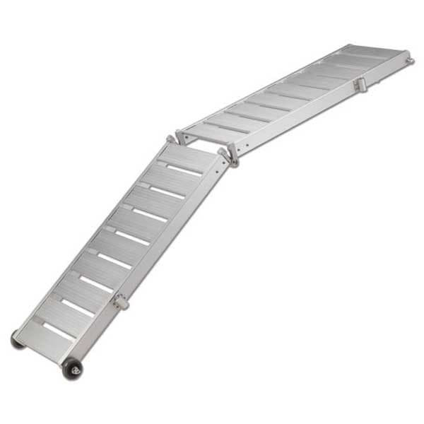 Trem Fällbart Landgång I Aluminium Silver 200 cm
