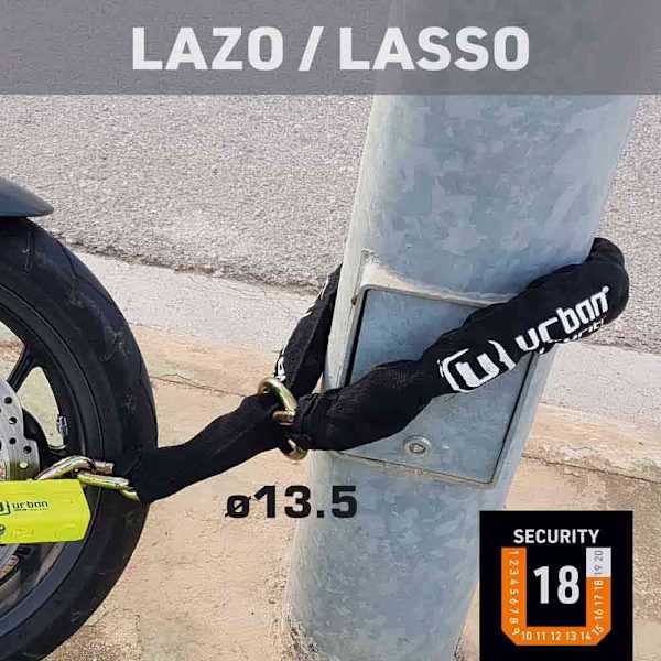 Urban Security Kædelås 14.120l Sort 120 cm