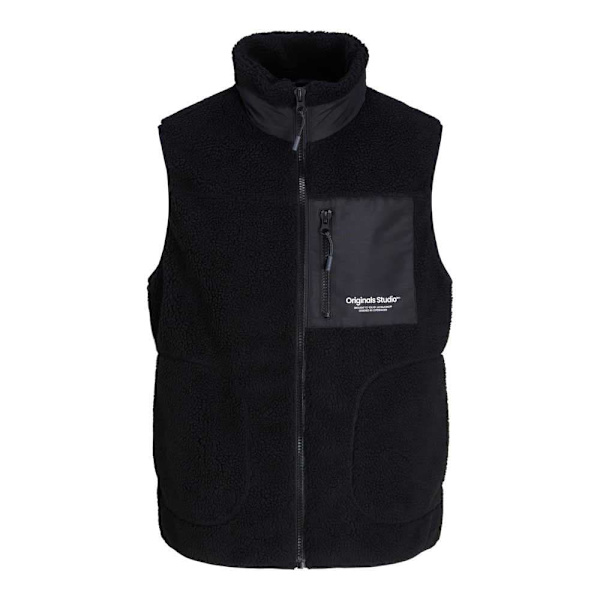 Jack & Jones Vest Erbro Teddy Sort 2XL Mand