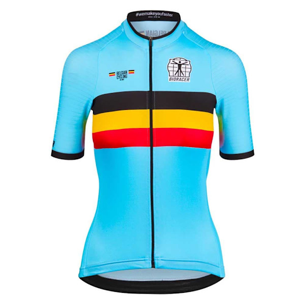 Bioracer Lyhythihainen Jersey Belgium Icon Classic Monivärinen L Nainen