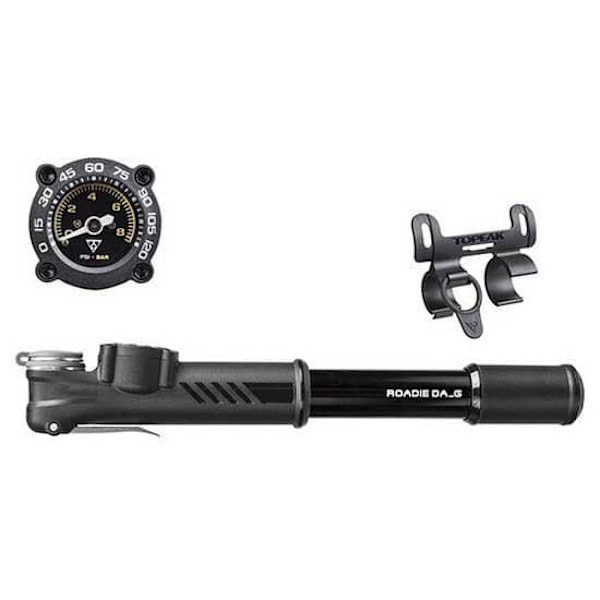Topeak Med Trykmåler Minipumpe Roadie Da Sort