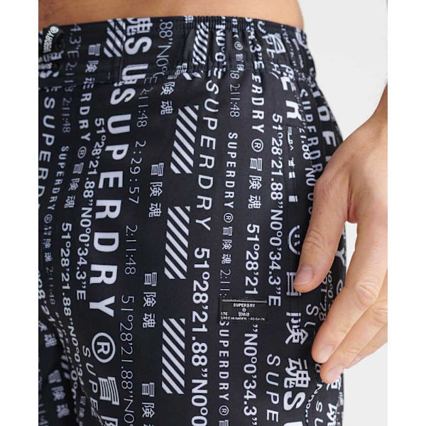 Superdry Badbyxor All Over Print 21´´ Svart S Man