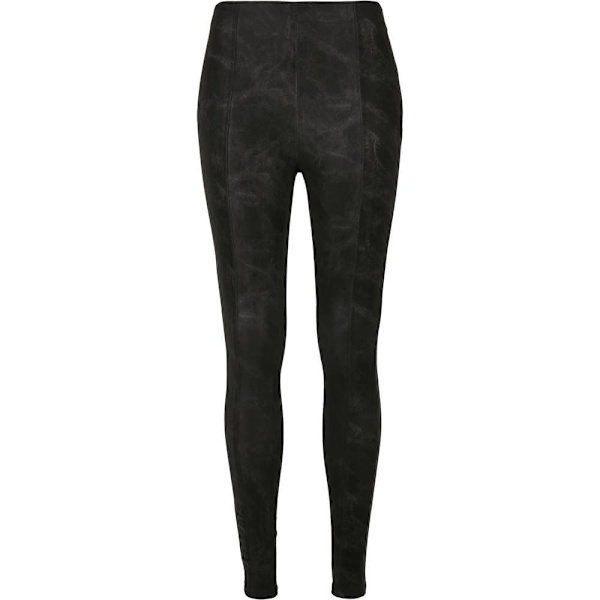 Urban Classics Bukser Washed Faux Leather Sort S Kvinde
