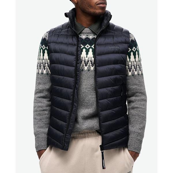 Superdry Fuji Sport Padded Väst Blå 2XL Man
