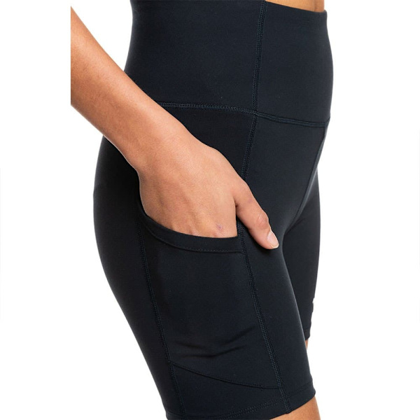 Roxy Heart Short Leggings Sort M Kvinde
