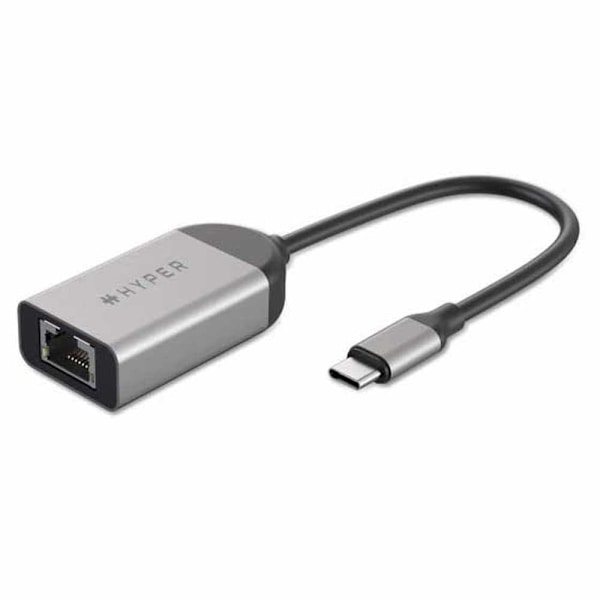 Hyperx Usb-c Till Rj Hyperdrive 45 Adapter Silver