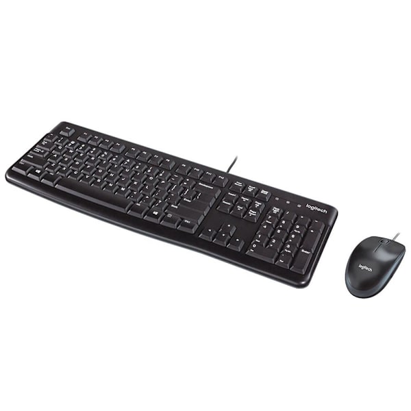 Logitech Mus Og Tastatur Mk120 Combo Sort US QWERTY