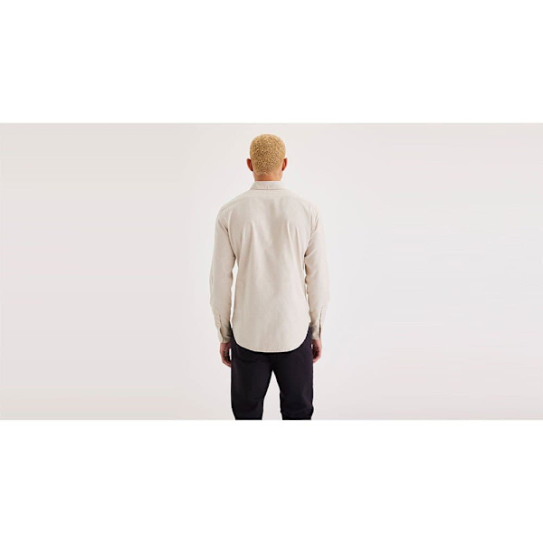 Dockers Stretch Oxford Slim Pitkähihainen Kauluspaita Beige M Mies