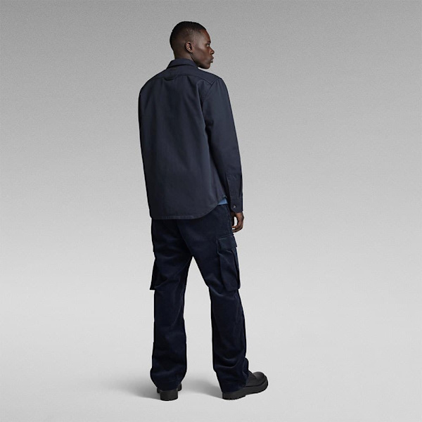 G-star Lang ærmet Skjorte Cpo Regular Fit Blå XL Mand